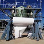 Boat closure with heat shrinkable membrane