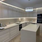 Kitchen and bathroom countertops with corian