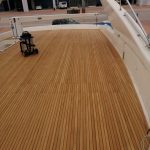 Change teak fly bridge boat Va Bene